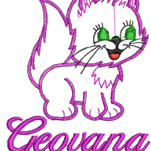 Cat Free Embroidery Design