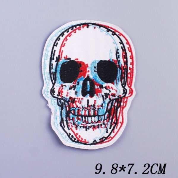 Pulaqi Grave Dead God Punk Skull Embroidered Patches Iron On Patches For  Clothing Black Patch On Clothes Sticker Applique Decor