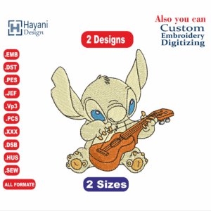 Lilo and Stitch  Embroidery Designs/2 Designs & 2 Size/ Anine Machine Embroidery Designs/  Files Instant Download