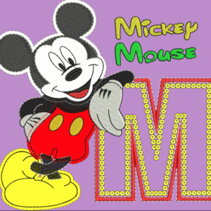 Free Mickey Mouse Applique Embroidery Design