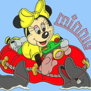 Free Mickey Mouse Applique and Sequin Embroidery Design