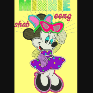 Free Mickey Mouse Applique and Sequin Embroidery Design / 13 