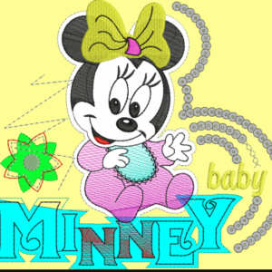 Free Mickey Mouse Applique and Sequin Embroidery Design /7