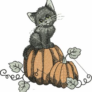 Cat Free Embroidery Design
