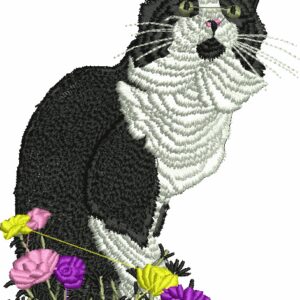 Cat Embroidery Free Design