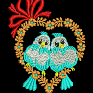 Love Birds Free Embroidery Design / Machine Embroidery Designs/ Files Instant Download