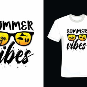 Summer T-shirt design typography vintage