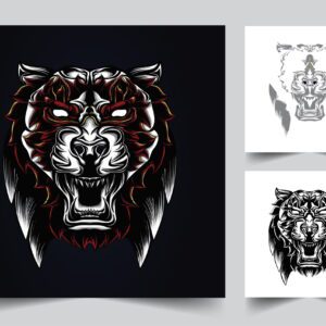 Tiger Print Design artwork illustration