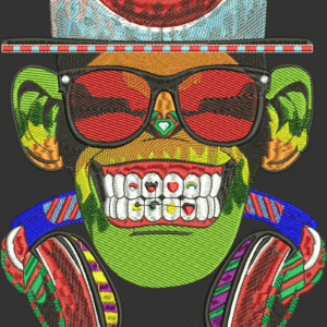 nft monkey Embroidery Designs/1 Designs & 1 Size/ Machine Embroidery Designs/ Files Instant Download