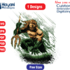 AQUAMEN T-shirt Design. AI,SVG,EPS,Pdf Can be used for t-shirt print,pillows, fashion design.T-shirt design Instant Download