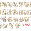 Floral Alphabet Embroidery Designs File, 3 Size Flower Design, Font Embroidery Designs,Letters Embroidery, Embroidery Designs
