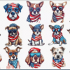 4th Of July Dog Sublimation Bundle