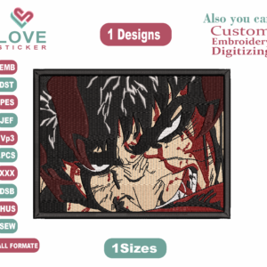 Anime Berserk Embroidery Designs /1 Designs & 1 Size/ Free Machine Embroidery Designs/ Files Instant Download