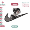 Anime Ataka titan Eren eger Nike Embroidery Designs