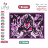 VEGETA ULTRA EGO FORM Embroidery Designs