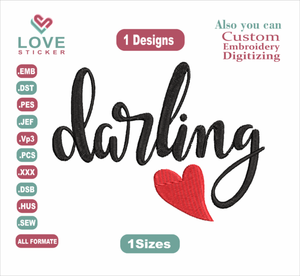 Valentine's Day Darling Embroidery Designs