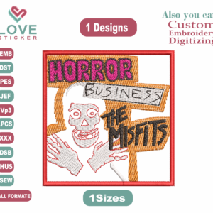 HORROR Embroidery Designs/1 Designs & 1 Size/ Machine Embroidery Designs/ Files Instant Download