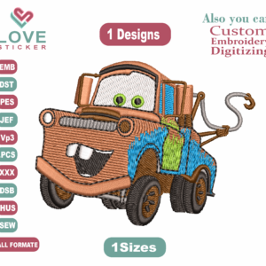 Car Mater Embroidery Designs/1 Designs & 1 Size/ZMater embrostich Machine Embroidery Designs/ Files Instant Download