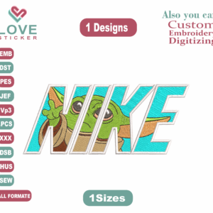 Anime Nike Embroidery Designs/1 Designs & 1 Size/Nike Anime Machine Embroidery Designs/ Files Instant Download