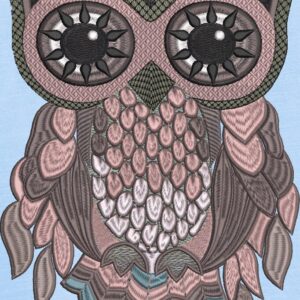 OWL Free embroidery Design
