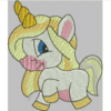 Unicorn baby Embroidery Design