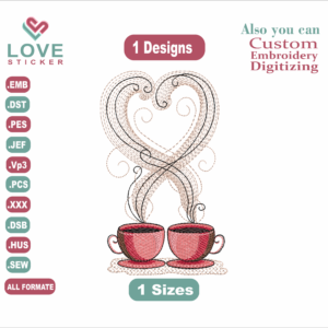 love cupfre Embroidery Designs/1 Designs & 1 Size/love cupfre Machine Embroidery Designs/ Files Instant Download