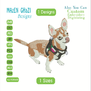 Dog Embroidery Designs/1 Designs & 1 Size/ Machine Embroidery Designs/ Files Instant Download