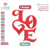 Valentine's Day love Embroidery Designs