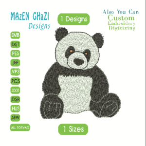 Panda Embroidery Designs/1 Designs & 1 Size/ Machine Embroidery Designs/ Files Instant Download