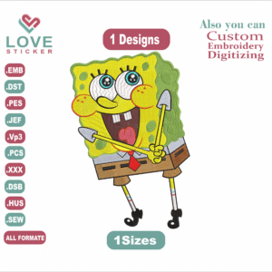 SpongeBob Embroidery Designs