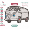 Minibus embrostich Embroidery Designs