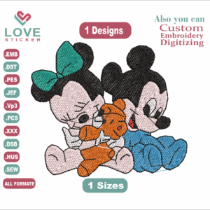 Mickey Mouse Embroidery Designs/1 Designs &1 Size/  Machine Embroidery Designs/ Files Instant Download