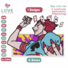 Anime Hisoka Embroidery Designs