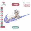 Anime Hunter Killua Nike Embroidery Designs