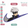 Anime Jujutsu Kaisen Satoru Gojo V2 Nike Embroidery Designs