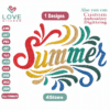 Summer Color Embroidery Designs