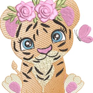 Animal tigre Embroidery Designs