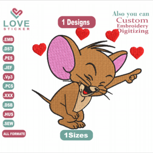 Tom and Jerry Embroidery Designs/1 Designs & 1 Size/ Tom Jerry Anime Machine Embroidery Designs/ Files Instant Download