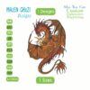 DRAGON Embroidery Designs,1 Designs & 1 Size, Machine Embroidery Designs,Files Instant Download