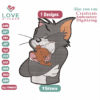 Anime Tom Jerry Embroidery Designs