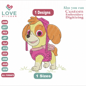 CACHORRINHA Embroidery Designs/1 Designs & 1 Size/ Animal Machine Embroidery Designs/ Files Instant Download