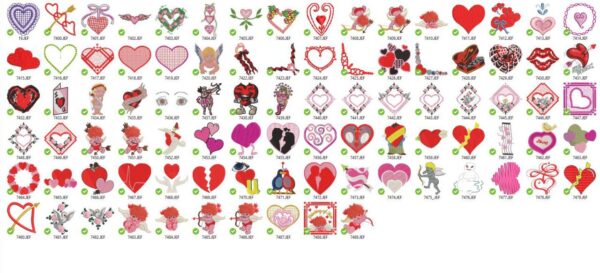 Valentine's Day Bundle Embroidery Designs