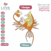 Rybka piranya BABY Embroidery Designs