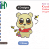 Pooh Bear SVG Embroidery Designs