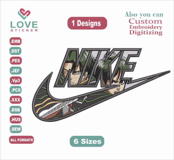 Nike swoosh Embroidery Designs
