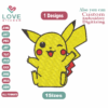 Pikachu Embroidery Designs