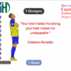 Cristiano Ronaldo Embroidery Designs