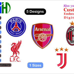 Embroidery Designs for sports club logos