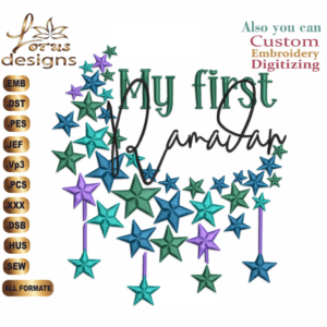 My First Baby Embroidery Designs/1 Designs & 4 Size/ Anime Machine Embroidery Designs/ Files Instant Download