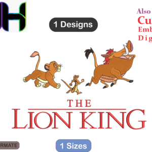 The Lion King Embroidery Designs /1 Designs & 1 Size / The Lion King Machine Embroidery Designs/ Files Instant Download